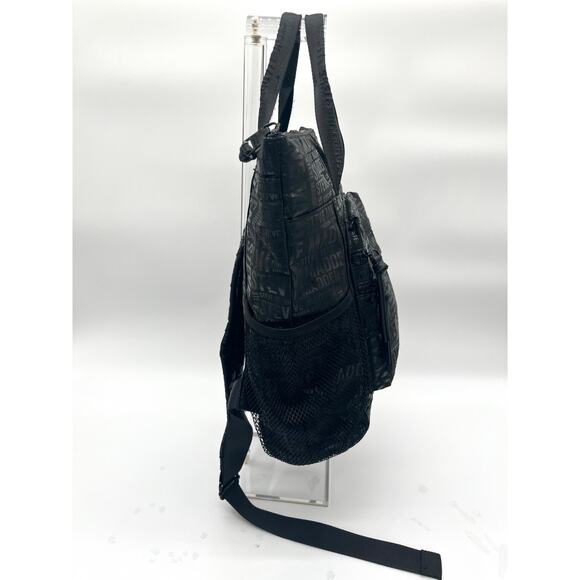 Steve Madden Nylon Logo Backpack and Tote, Black